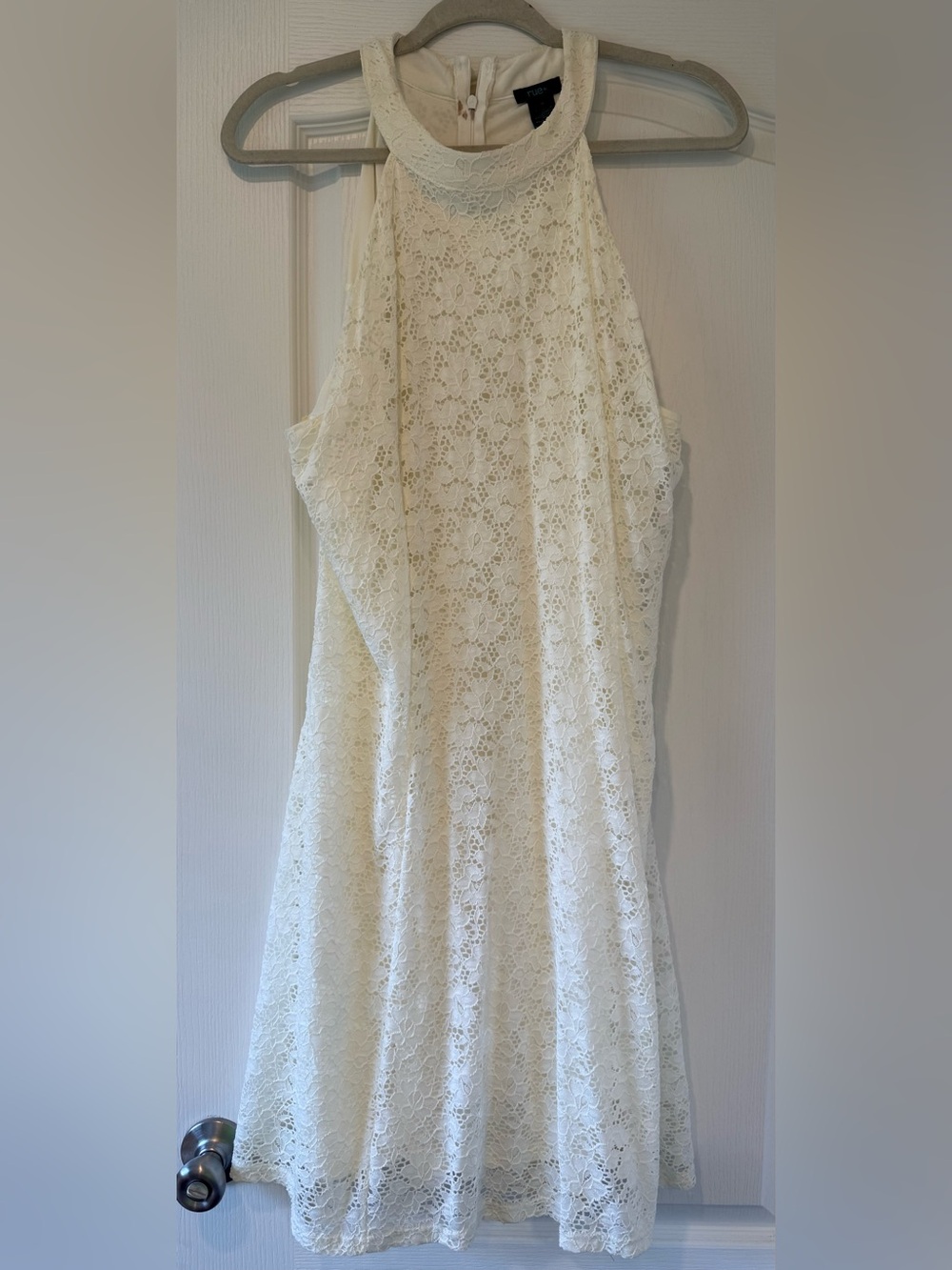 Rue21 Cream Lace Halter Midi Dress